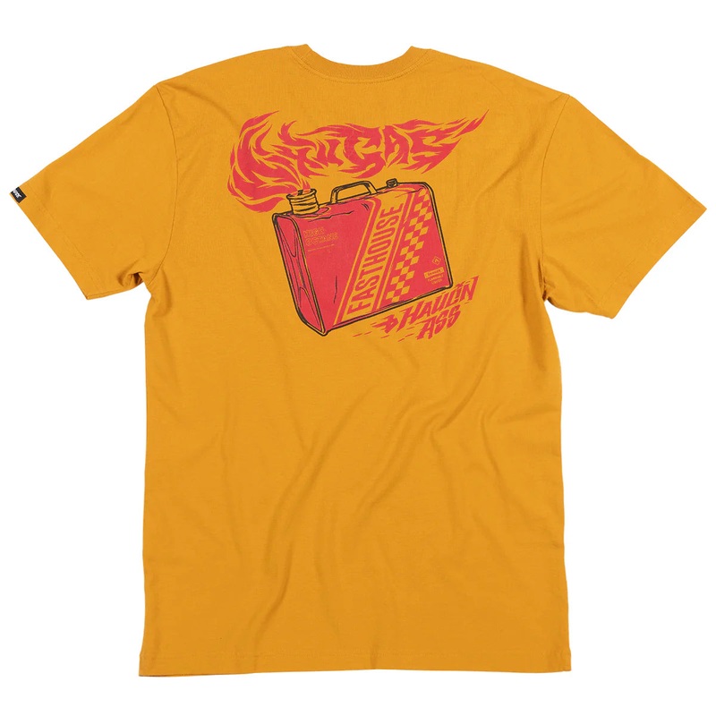 Fasthouse Mixin’ Tee – Antique Gold Antique Gold Medium