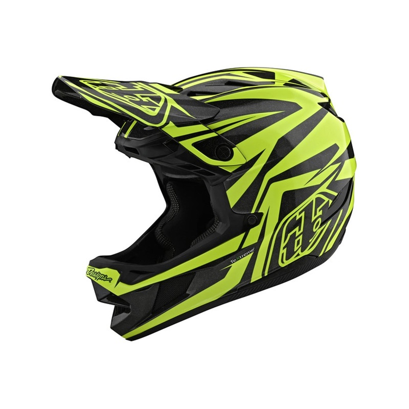Troy Lee Designs D4 Carbon Full Face Helmet – Slash – Black-Yellow – 2020 Black – Yellow X-Small
