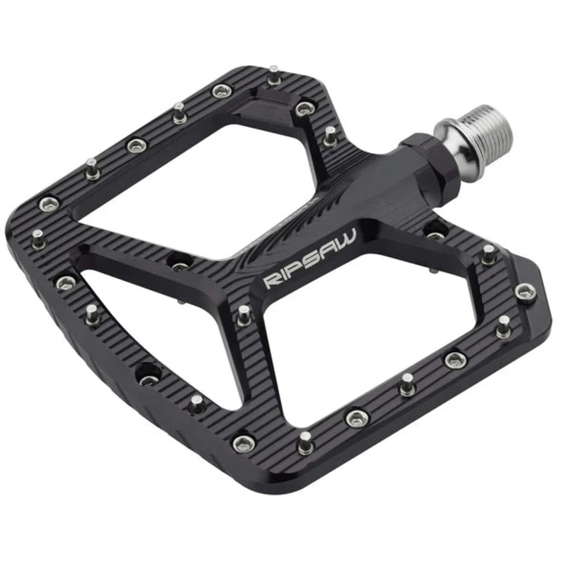 Wolf Tooth Components Ripsaw Aluminum Flat Pedals – Black Black