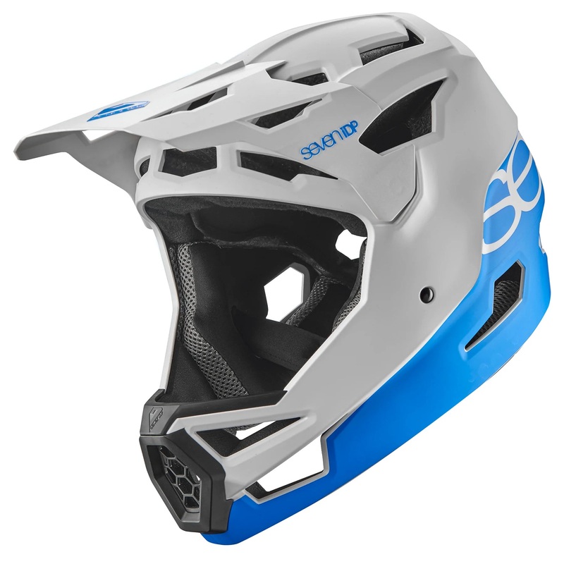 7 iDP Project 23 ABS Full Face Helmet – White-Blue White – Blue X-Small
