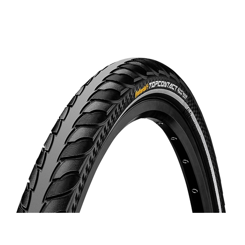 Continental Top Contact II 700c Folding Road Tire – Reflex Black 28c