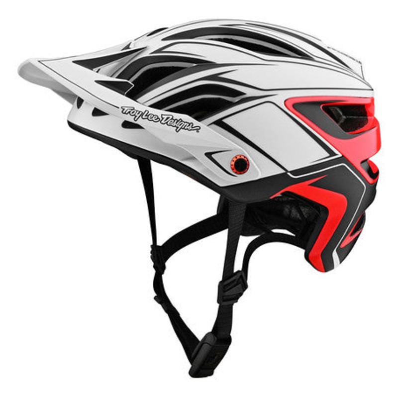 Troy Lee Designs A3 MIPS MTB Helmet – Pin – White-Red White – Red X-Small/Small