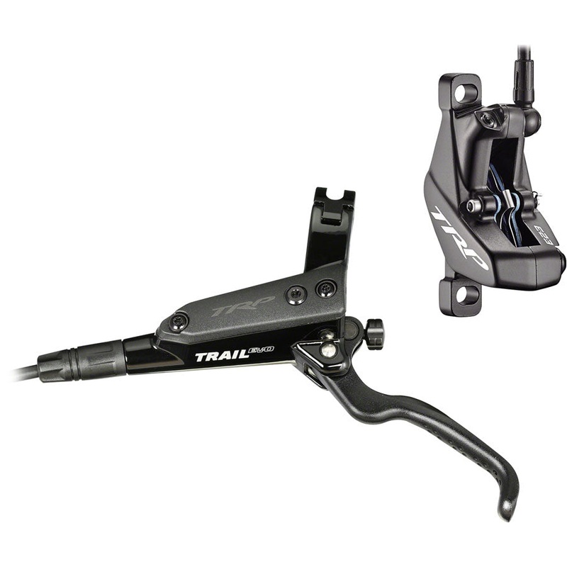 TRP Trail EVO Disc Brake and Lever – Rear, Hydraulic, Post Mount, Black