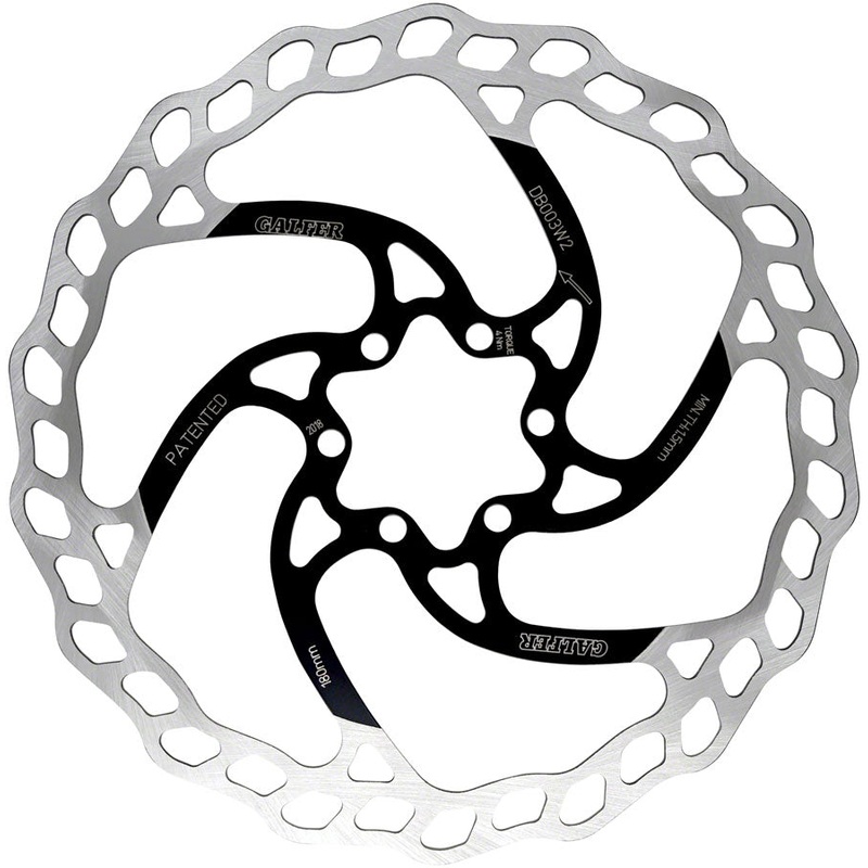 Galfer MTB/E-Bike Disc Brake Rotor – 180mm 6-Bolt 2.0mm