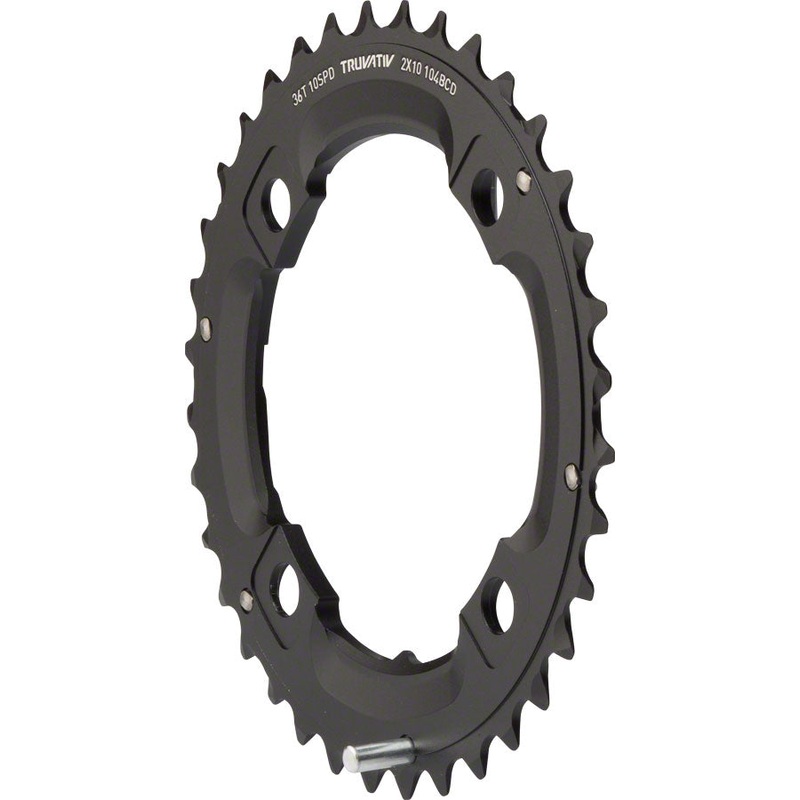 SRAM/Truvativ X0 and X9 36T 104mm BCD 10-Speed GXP Chainring with Over shift Pin