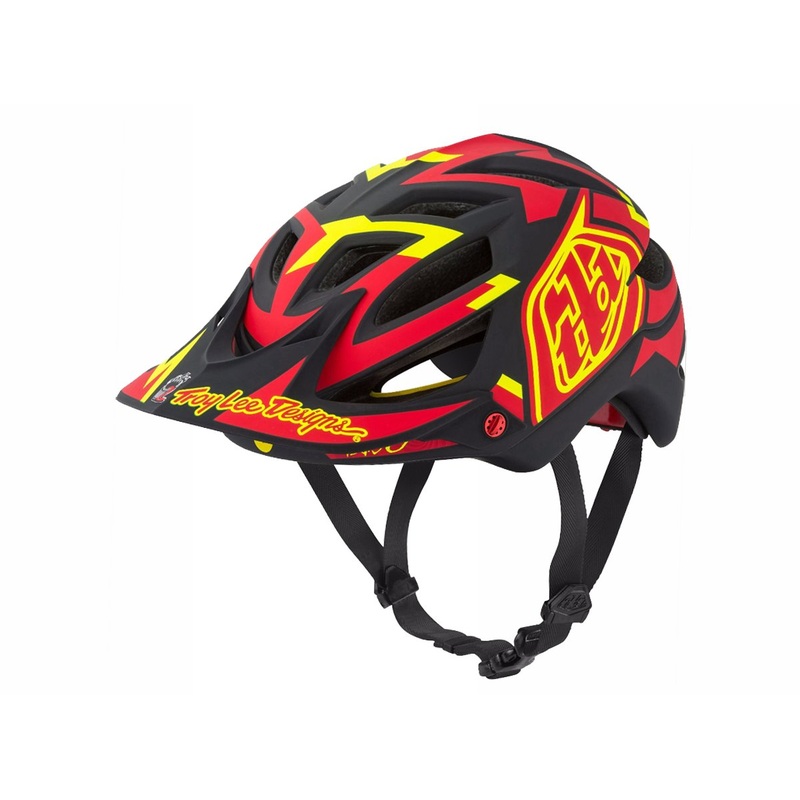 Troy Lee Designs A1 MIPS MTB Helmet – Vertigo – Red Red Medium/Large