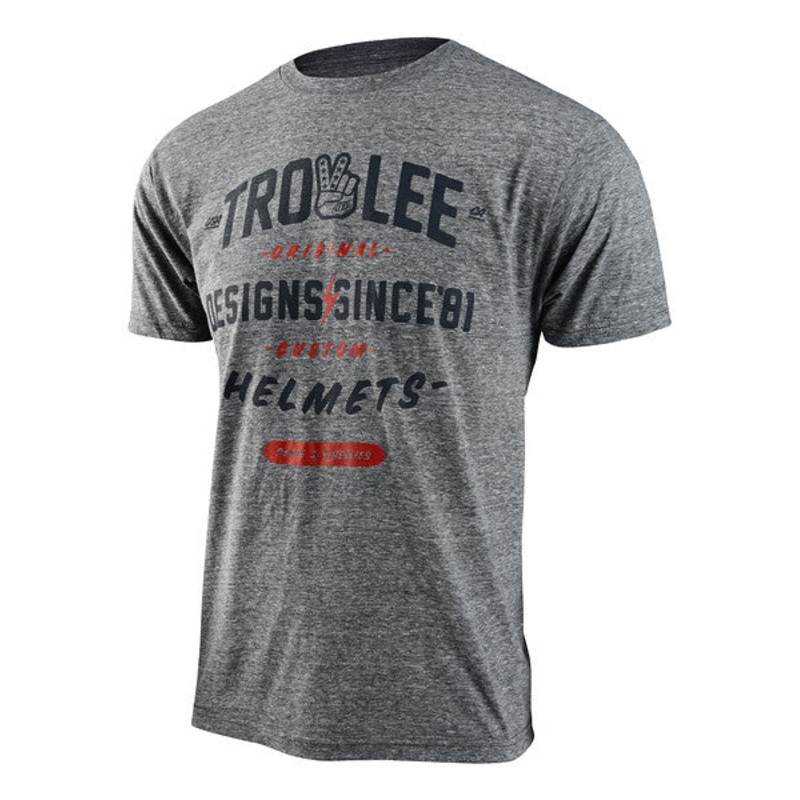 Troy Lee Designs Roll Out Short Sleeve Tee – Ash Heather Ash Heather Small
