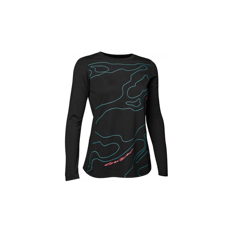 Fox Racing Ranger Mid MTB Jersey – Womens – Lunar Capsule – Black Black X-Small