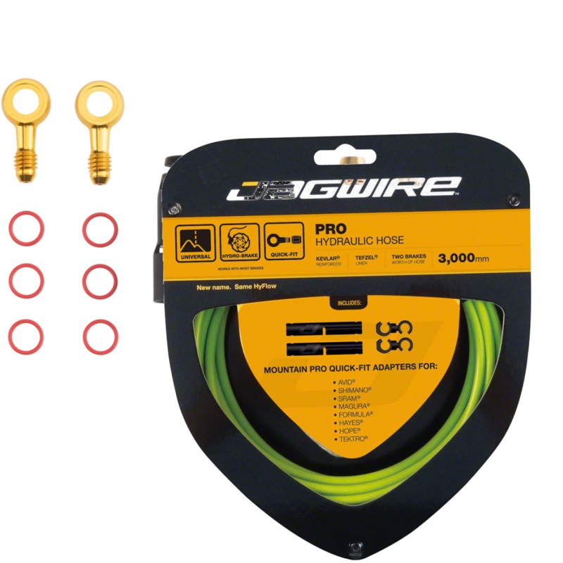 Jagwire Pro Hydraulic Disc Brake Hose Kit & Quick-Fit Adaptor Bundle for Shimano XTR, XT, SLX, ZEE