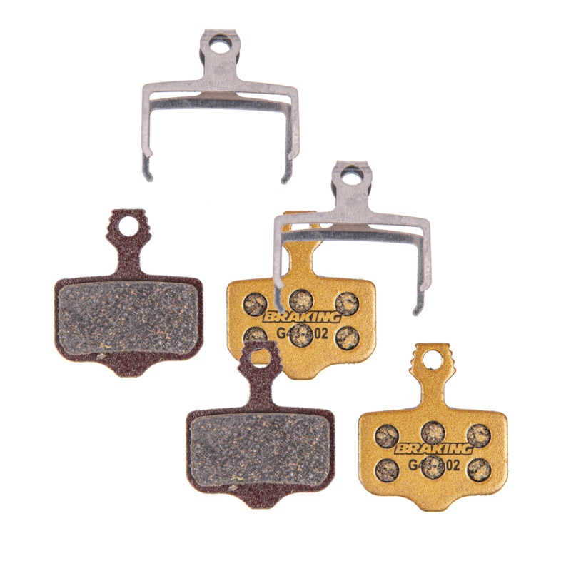 BRaking Italy Carbo-Metallic Disc Brake Pads Bundle for SRAM Level-T & Inca Models | High-Performance Sintered & Organic Compounds