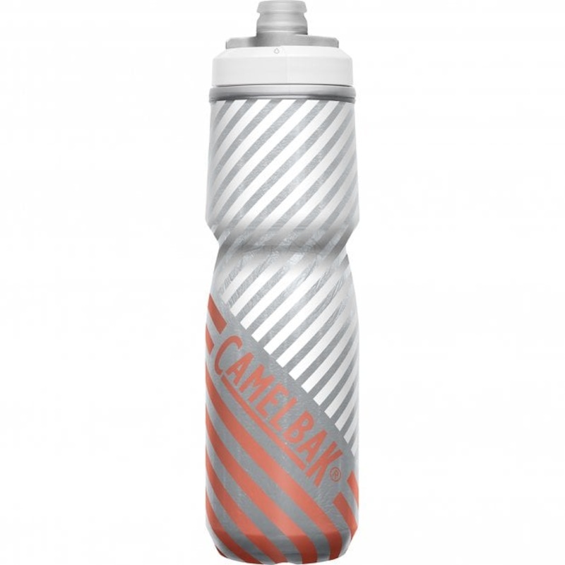 Camelbak Podium Chill Outdoor Water Bottle – 24oz – Coral Stripe Coral Stripe