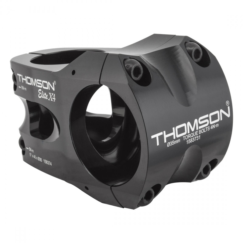 Thomson Elite X4 Stem 40mm Clamp 35mm +/-0 1 1/8 in Black Aluminum Mountain