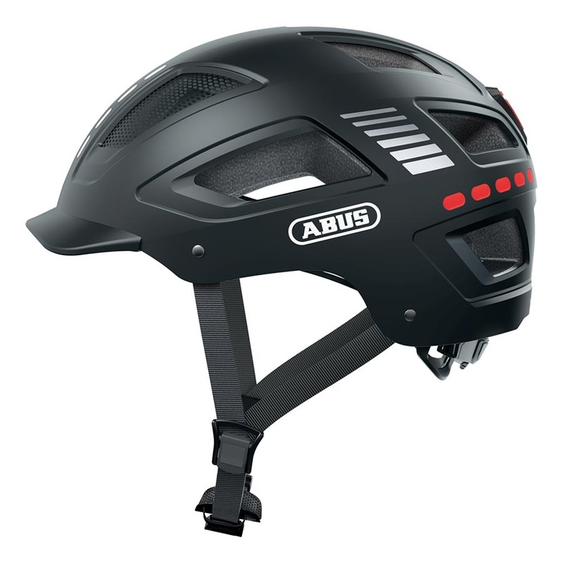 Abus Hyban 2.0 LED Helmet XL 61 – 65cm Signal Black