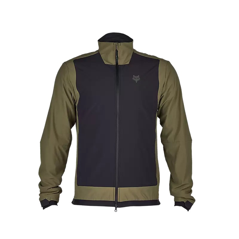 Fox Racing Defend Fire Alpha Cycling Jacket – Olive Green Olive Green Small