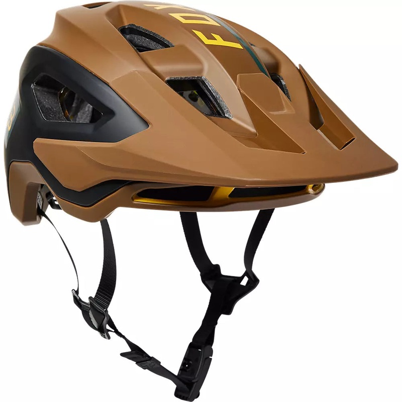 Fox Racing Speedframe Pro MTB Helmet – Blocked – Nutmeg Nutmeg Small