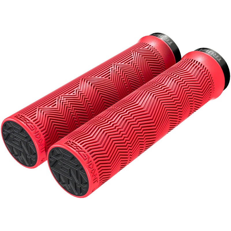 TruVativ Descendant Grips – Locking, 133mm, Red