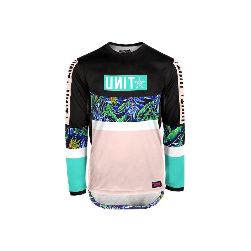 Unit Laze Long Sleeve MX Jersey – Slim Fit – Palm Multi Medium