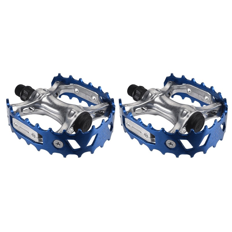 SE Bikes Bear Trap BMX Pedals – Blue Blue 9/16″