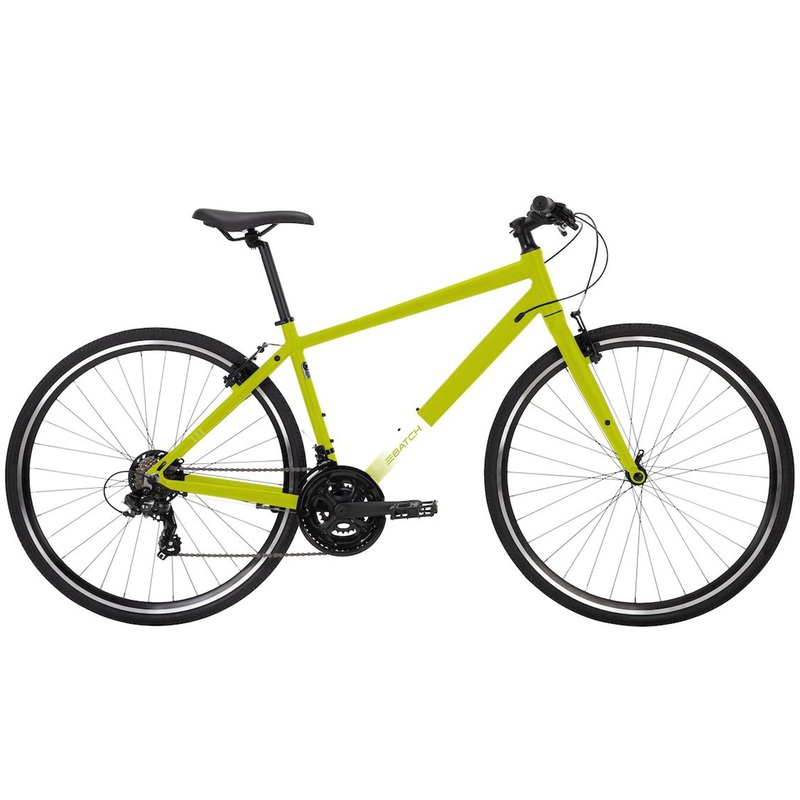 Batch Bicycles 700c Fitness Bike – Gloss Moss Yellow Gloss Moss Yellow Large