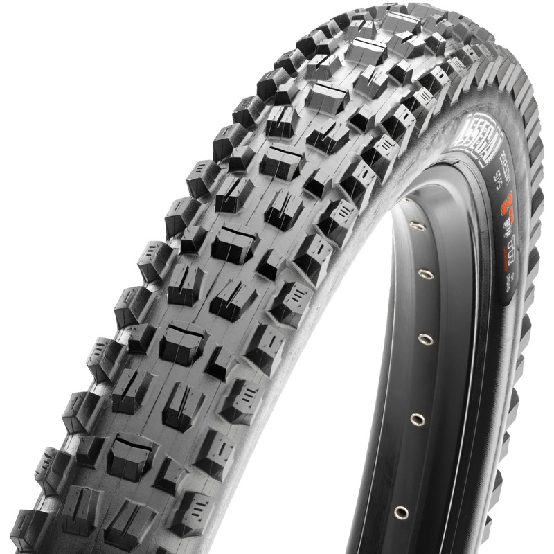 Maxxis Assegai 27.5″ Folding DH Tire – Double Down Black 27.5X2.50WT (3C)MaxxGrip – (TR)Tubeless Ready – 120x2TPI – (DD)Double Down