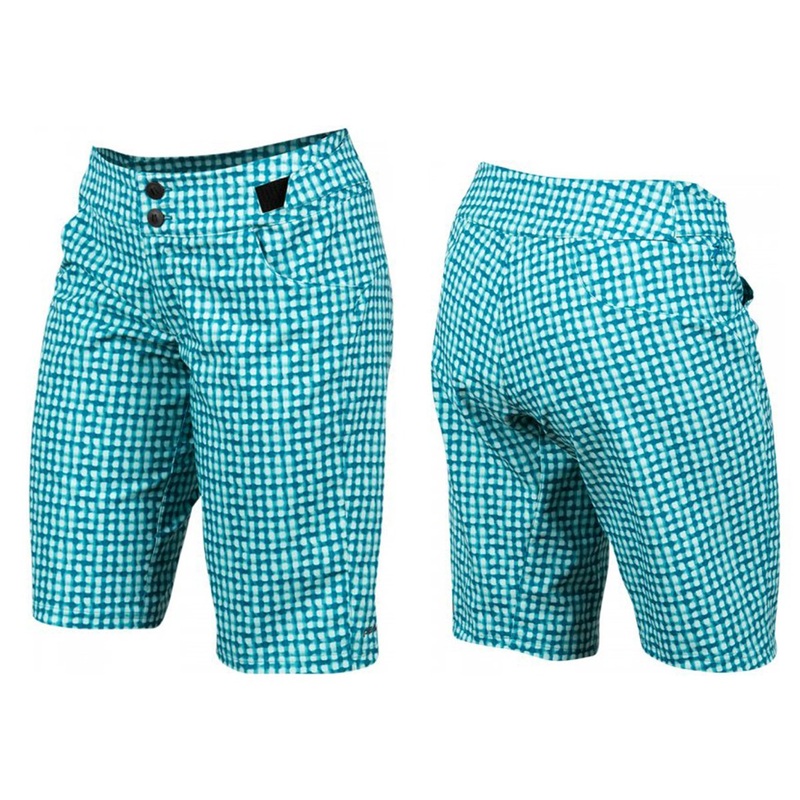 Pearl Izumi Launch Print Short – Womens – Teal-Glacier Teal – Glacier Size 2