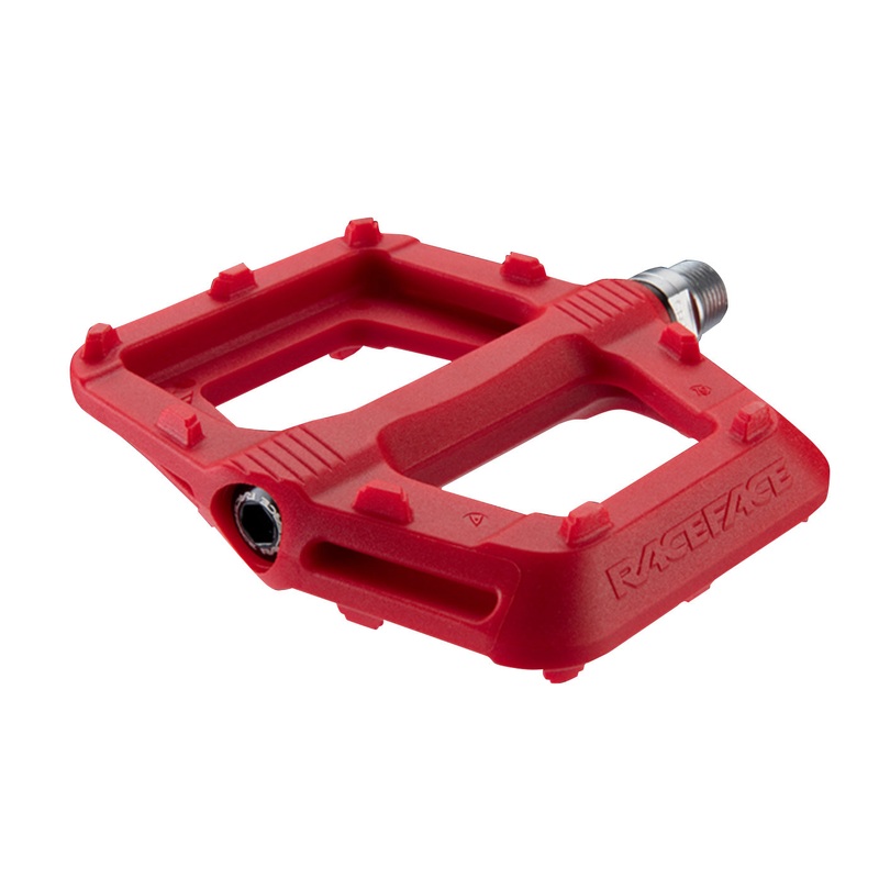 Race Face Ride Flat Pedals – Red Red