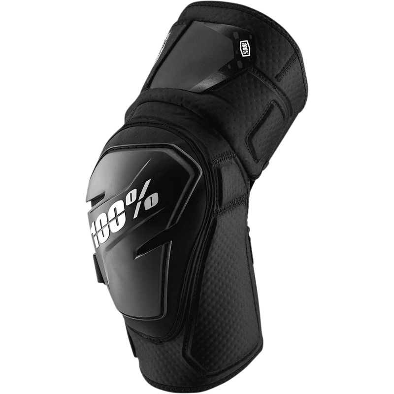 100% Fortis Knee Guard – Black Black Small/Medium