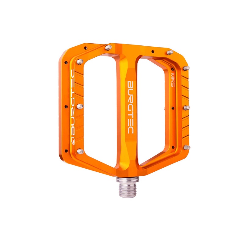 Burgtec Penthouse MK5 Flat Pedals – Iron Bro Orange Iron Bro Orange