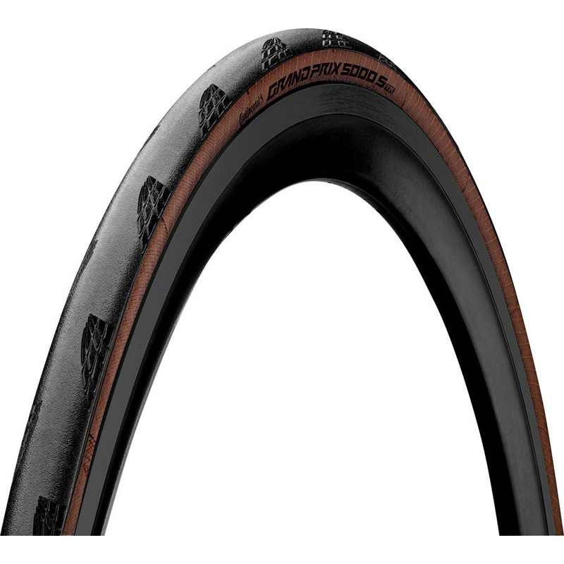 Continental Grand Prix 5000 S TR Tire – 700 x 28, Tubeless, Folding, Black/Transparent, BlackChili, Vectran Breaker,
