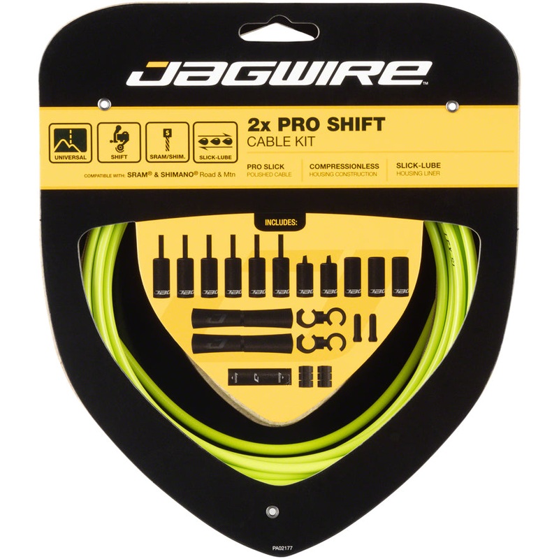 Jagwire Pro Shift Kit Road/Mountain SRAM/Shimano, Organic Green