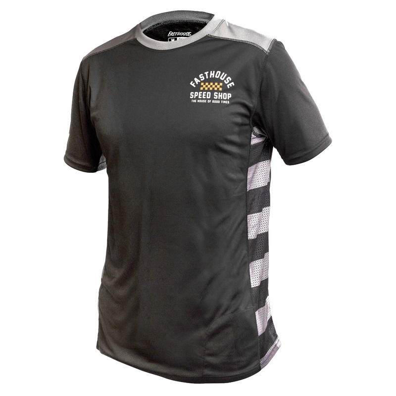 Fasthouse Classic Outland Short Sleeve MTB Jersey – Black Black Small