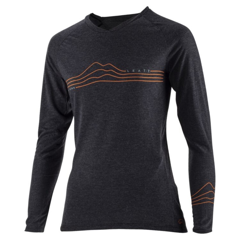 Leatt AllMtn 3.0 Long Sleeve MTB Jersey – Womens – Black – 2023 Black X-Small