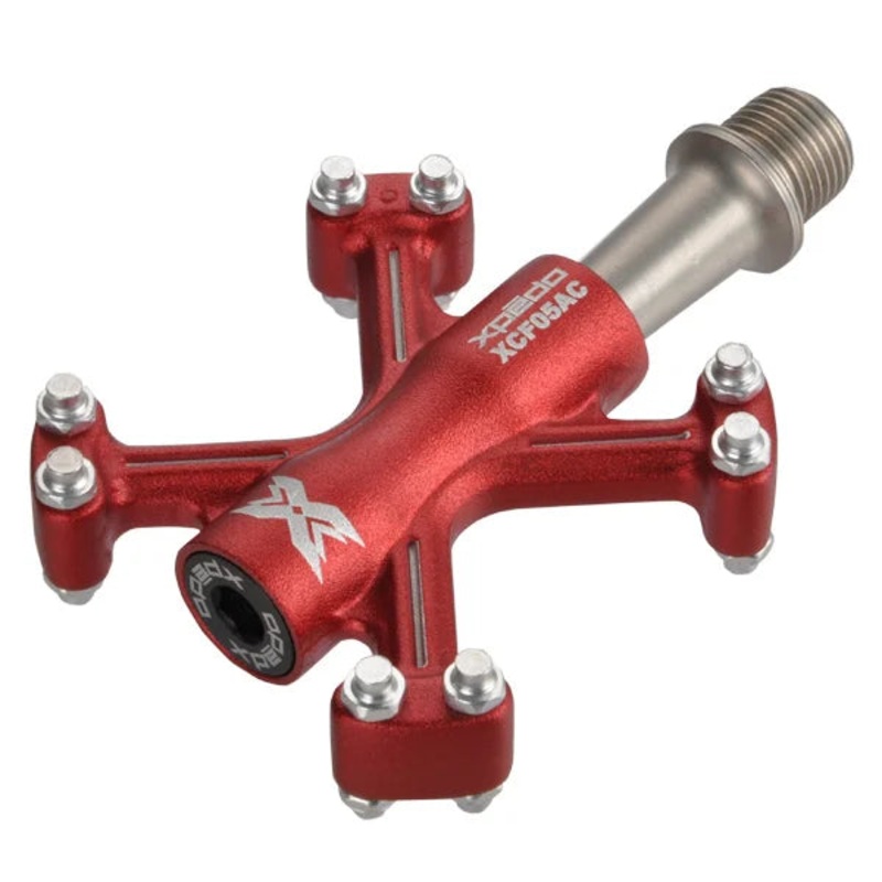 Xpedo TRVS 5 Flat Pedals – Red Red
