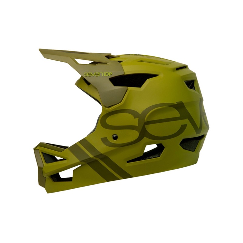 7 iDP Project.23 ABS Full Face Helmet – Matt Army Green-Gloss Dark Green Matt Army Green – Gloss Dark Green Small