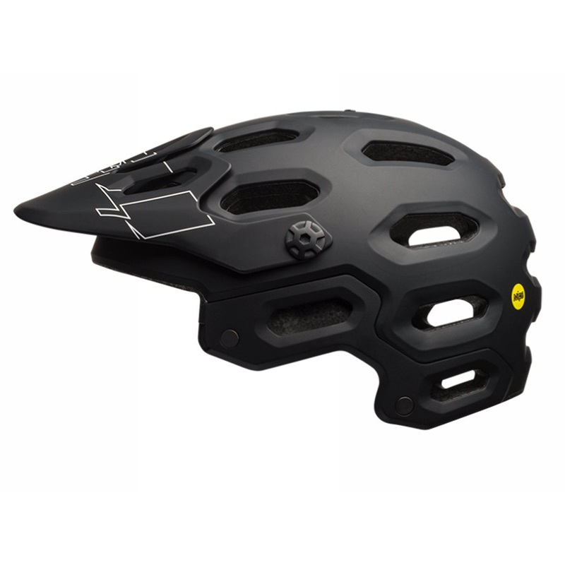 Bell Super 3 MIPS MTB Helmet – Matt Black-White Matt Black – White Small