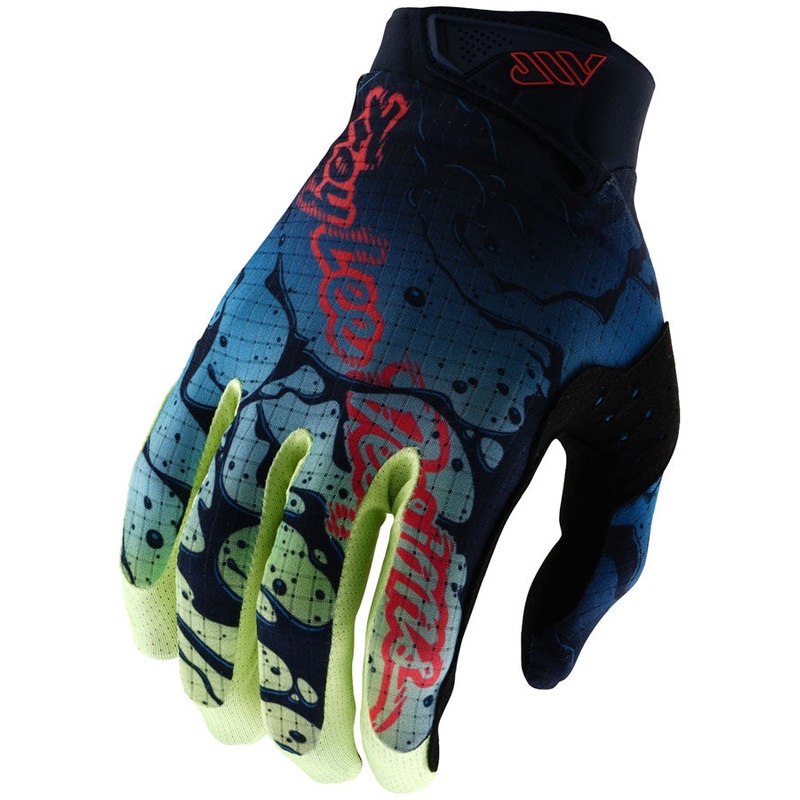 Troy Lee Designs Air Glove   Drip Glo Yellow / Dark Navy, 2X-Large