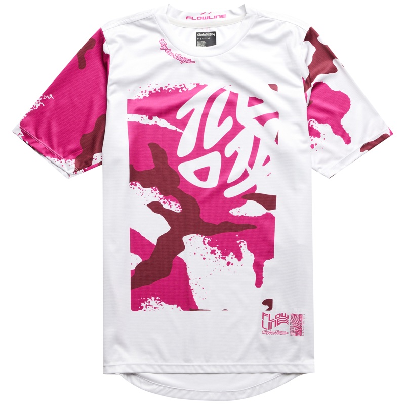 Troy Lee Designs Flowline Short Sleeve MTB Jersey – Confined – Mist Mist Small