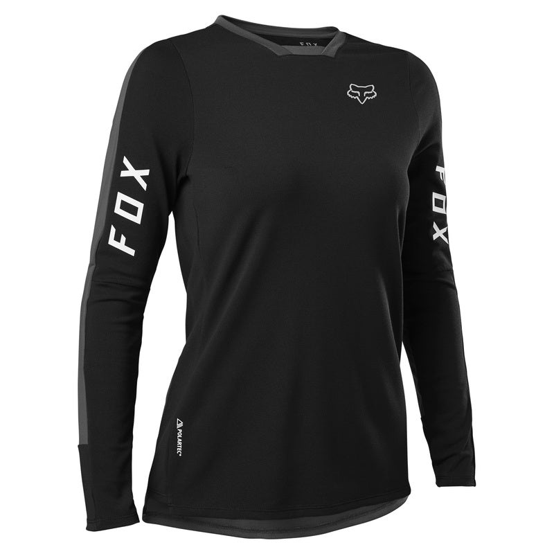 Fox Racing Defend Pro Long Sleeve MTB Jersey – Womens – Black Black X-Small