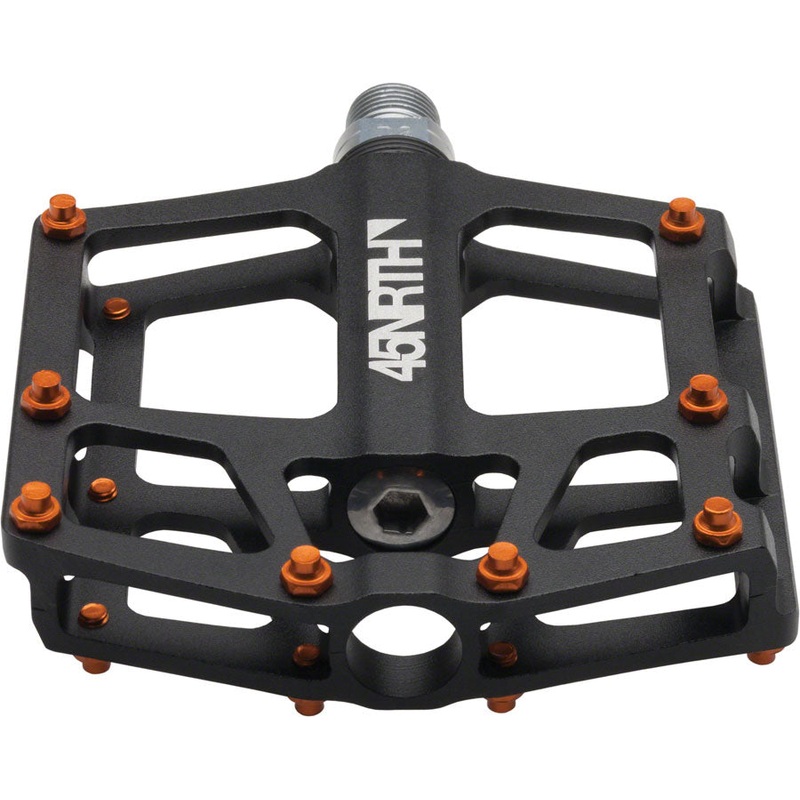 45NRTH Heiruspecs Pedals – Platform, Aluminum, 9/16″, Black