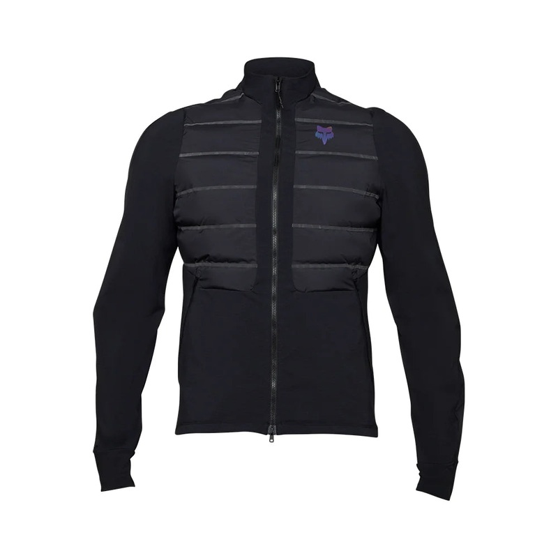 Fox Racing Flexair Fire Hybrid Cycling Jacket – Lunar – Black Black Small