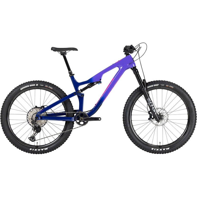 Salsa Rustler Carbon XT Bike – 27.5″, Carbon, Purple Fade, Small