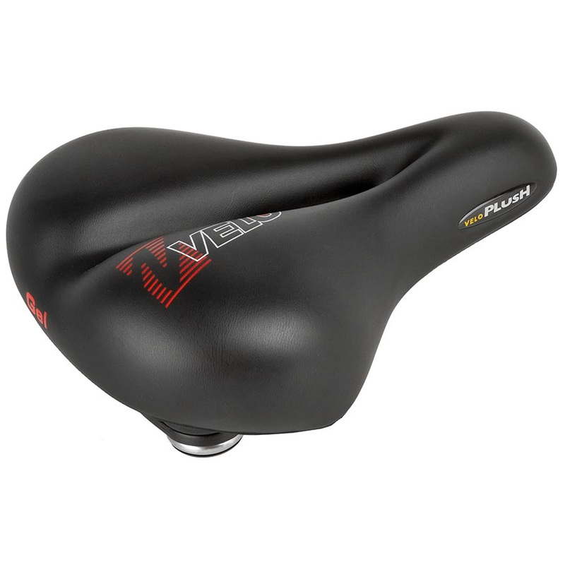 Velo Plush Gel Elasto Saddle 275 x 213mm Black
