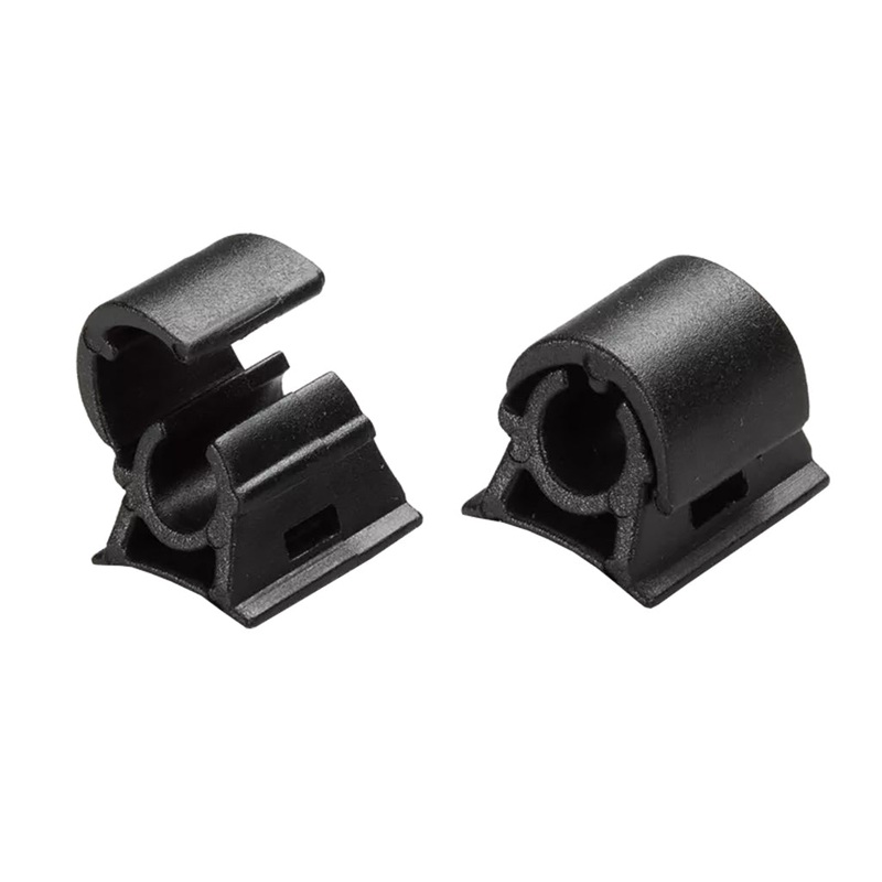 Alligator Gripper-II Zip Tie Guides for Bike Brake & Derailleur Housing, Black, 4/5mm, Durable Plastic, Versatile Cable Management Kit 12/Count