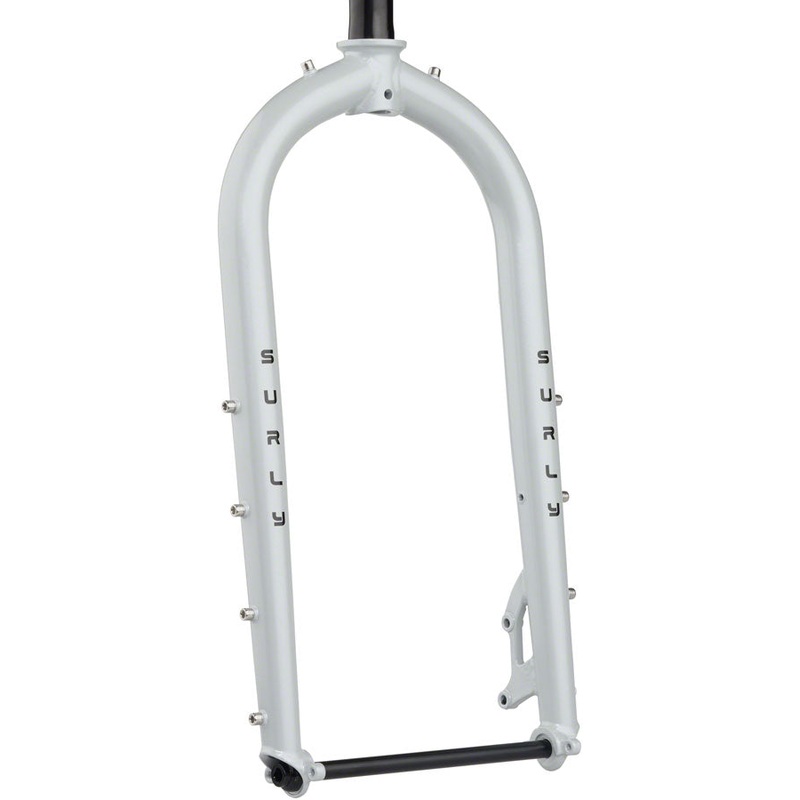 Surly Moonlander Fork – 24″ Steel 12 x 197mm 1-1/8″ Straight Steerer Lunar Dust Gray