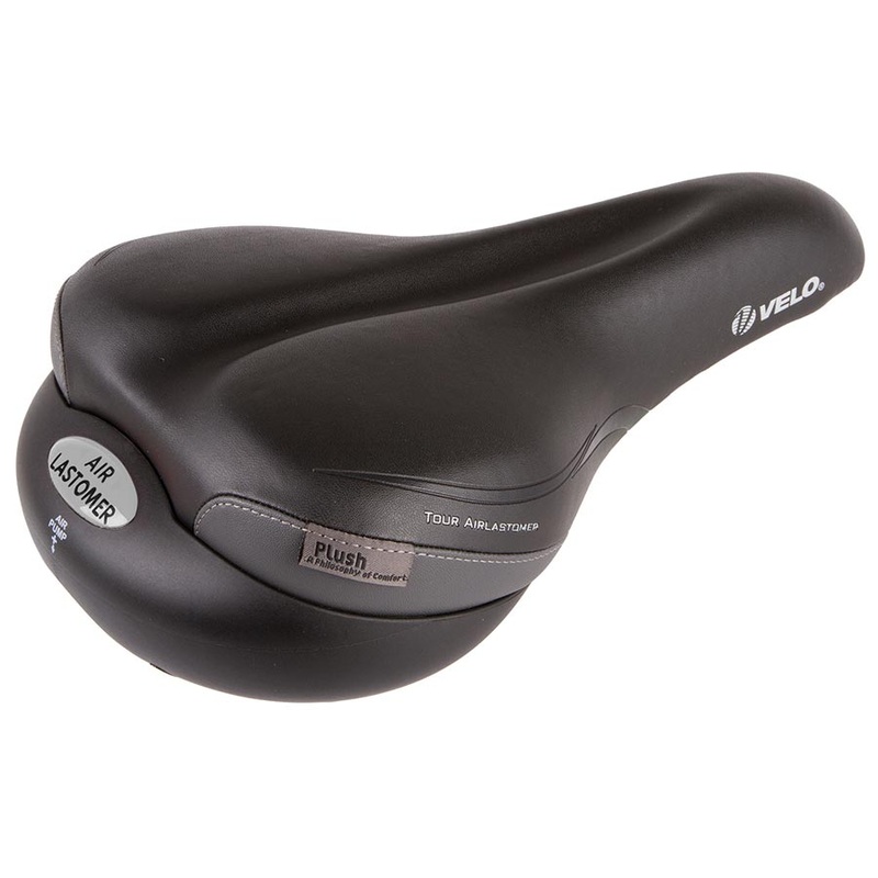 Velo Tour Air-Lastomer Comfort Saddle 270 x 180mm 665g Black