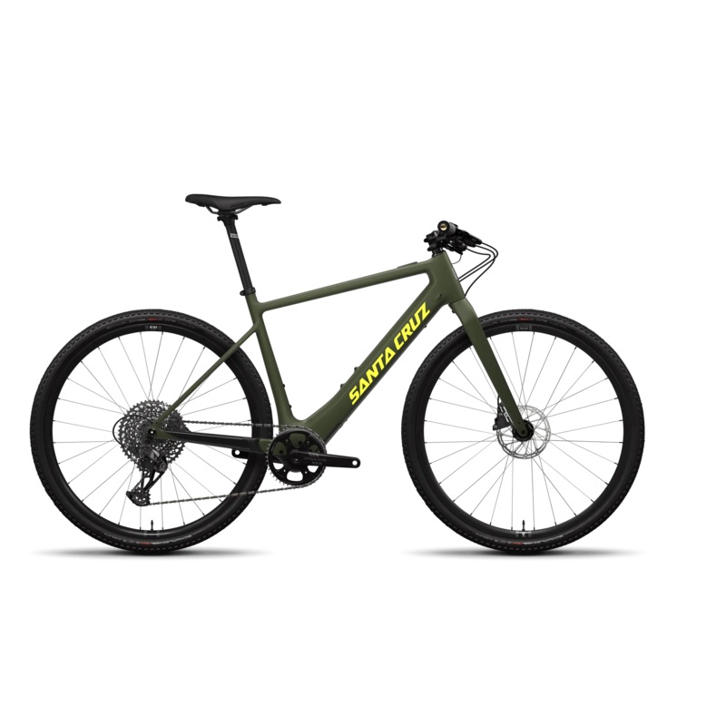 Santa Cruz Skitch Carbon CC 700c – Apex Flat Bar – Matt Olive Green – 2024 Matt Olive Green Small