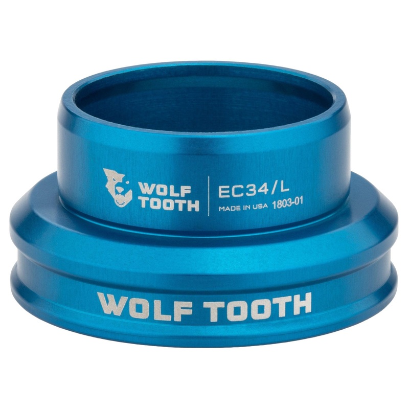 Wolf Tooth Performance EC Headsets – External Cup Lower EC34/30, Alminum, Blue