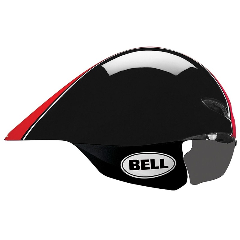 Bell Javelin Time Trial Helmet – Black-Red Star Black – Red Star Small