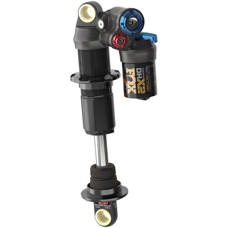 FOX DHX2 Factory Rear Shock – Metric, 210 x 55 mm, 2-Position Lever, Hard Chromoly Damper Shaft