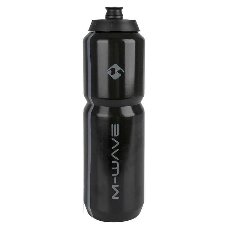 M-Wave PBO 1000 Water Bottle 1000ml / 34oz White on Black